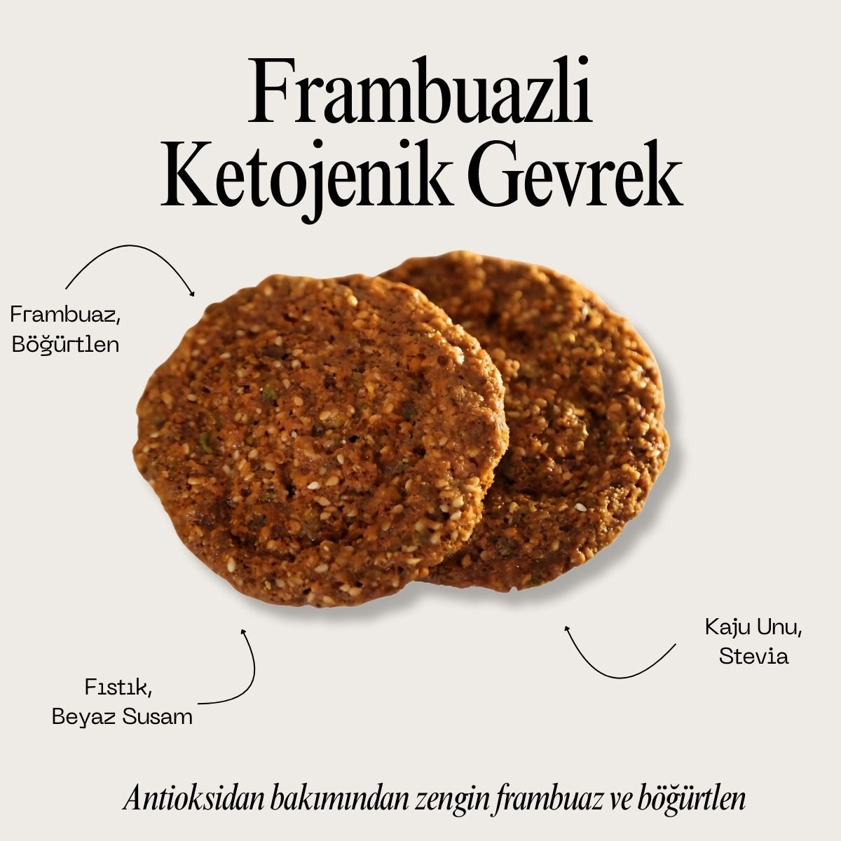 Frambuazli Ketojenik Gevrek